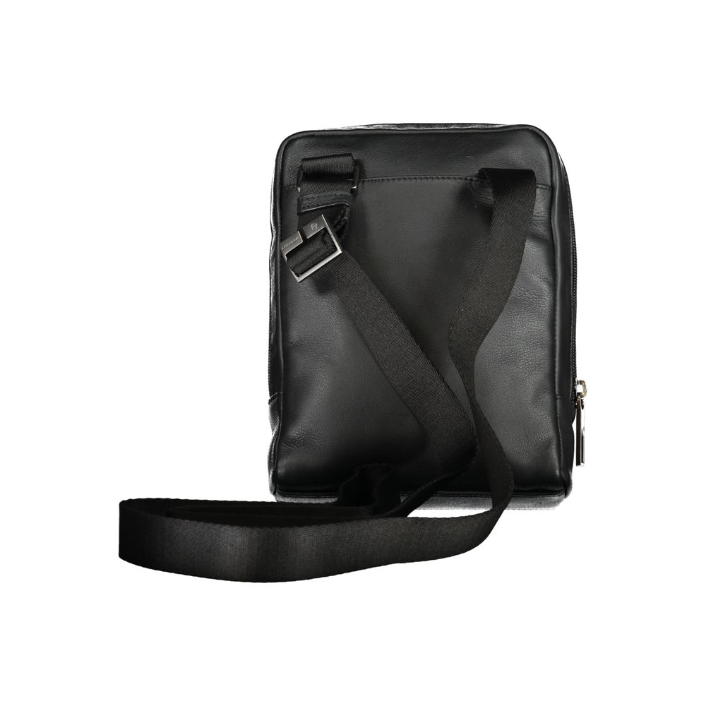 Piquadro Elegant Black Leather Shoulder Bag -  Shoulder Bag for Men -  Piquadro.