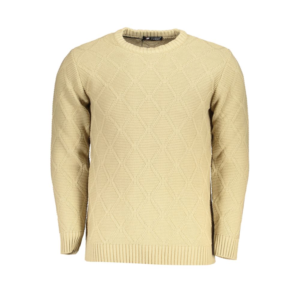 U.S. Grand Polo Elegant Diamond Pattern Crew Neck Sweater -   -  U.S. Grand Polo.