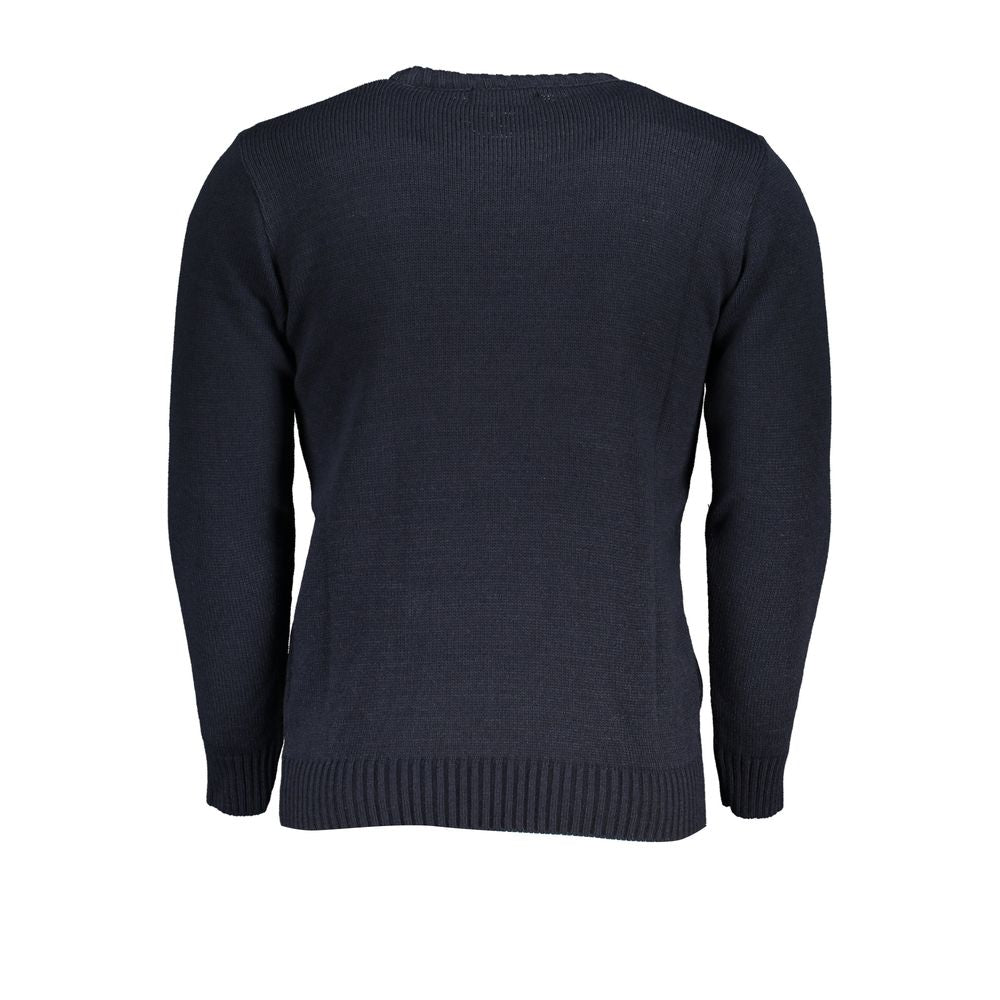U.S. Grand Polo Blue Marabou Men Sweater -   -  U.S. Grand Polo.