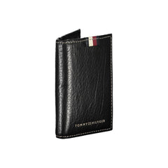 Tommy Hilfiger Black Leather Men Cardholder -  Leather Card Holder for Men -  Tommy Hilfiger.