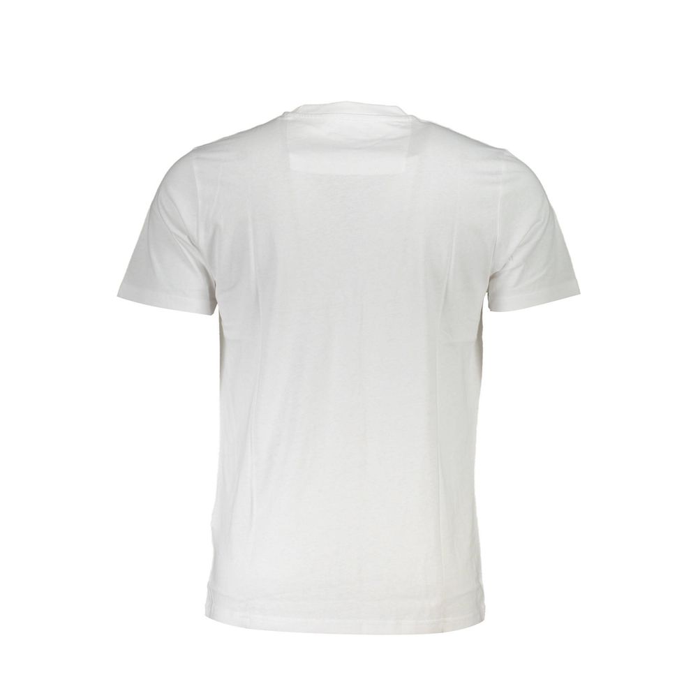 Cavalli Class White Cotton T-Shirt -   -  Cavalli Class.