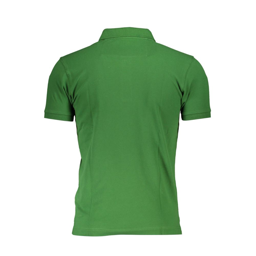 La Martina Sleek Green Slim Fit Polo with Contrast Detail -   -  La Martina.