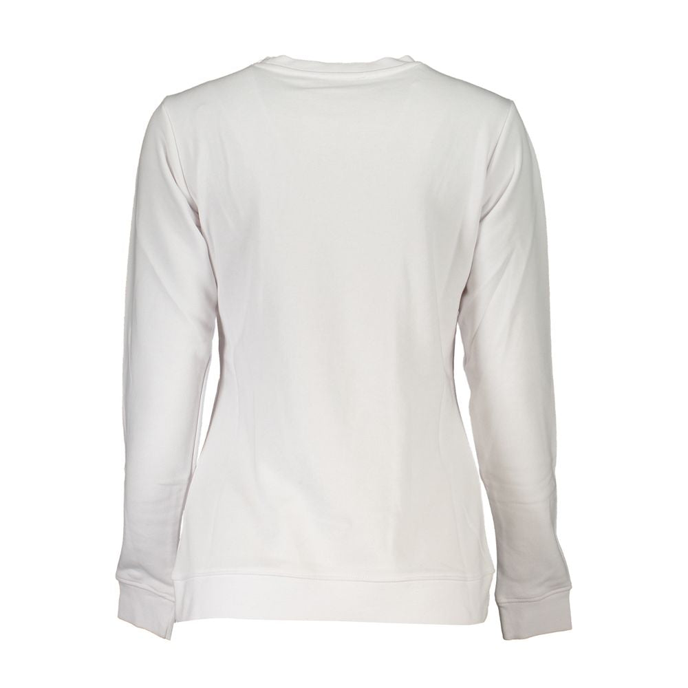 Cavalli Class White Cotton Sweater -   -  Cavalli Class.