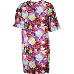 Cavalli Class Purple Cotton Dress -   -  Cavalli Class.