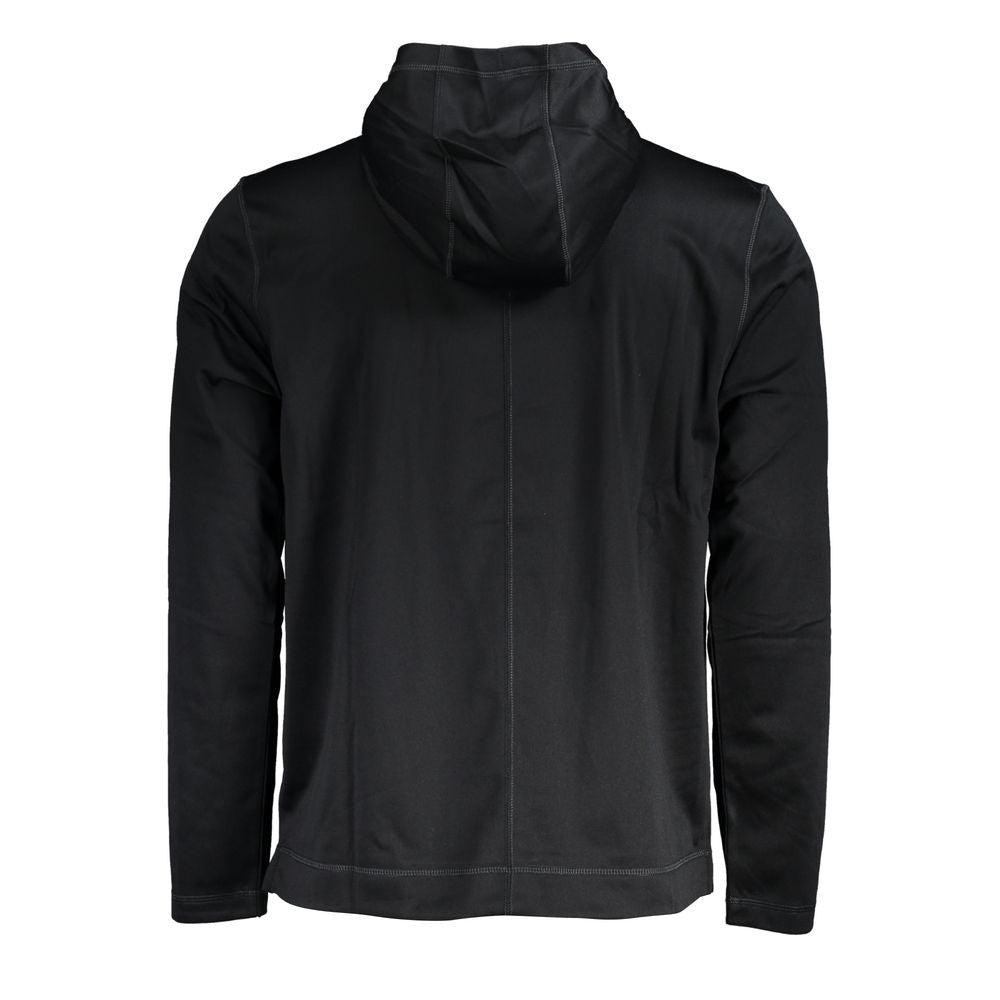 Calvin Klein Sleek Black Hooded Sweatshirt with Logo Print -   -  Calvin Klein.