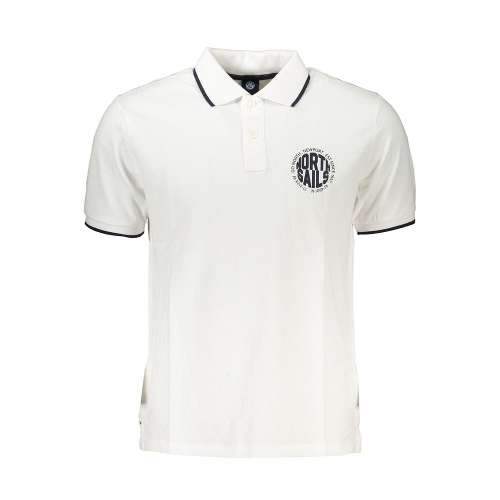 North Sails White Cotton Polo Shirt -   -  North Sails.