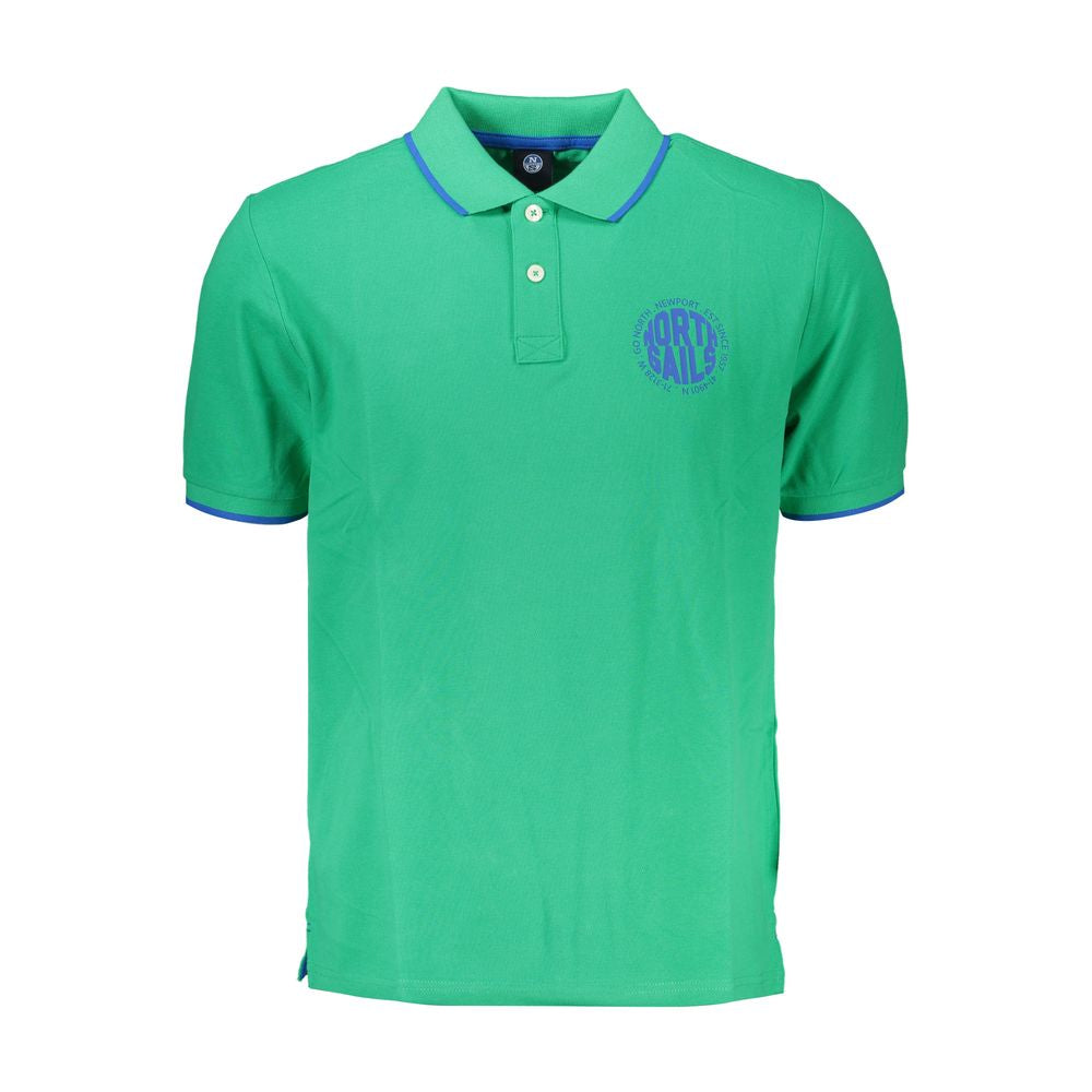 North Sails Green Cotton Polo Shirt -   -  North Sails.