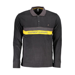 U.S. Grand Polo Black Cotton Polo Shirt -   -  U.S. Grand Polo.
