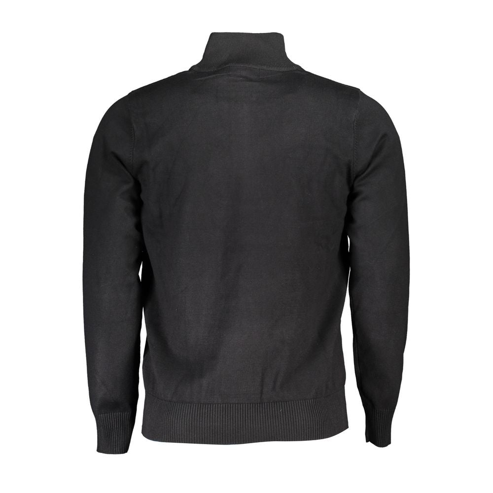U.S. Grand Polo Elegant Half Zip Sweater with Embroidery Detail -   -  U.S. Grand Polo.