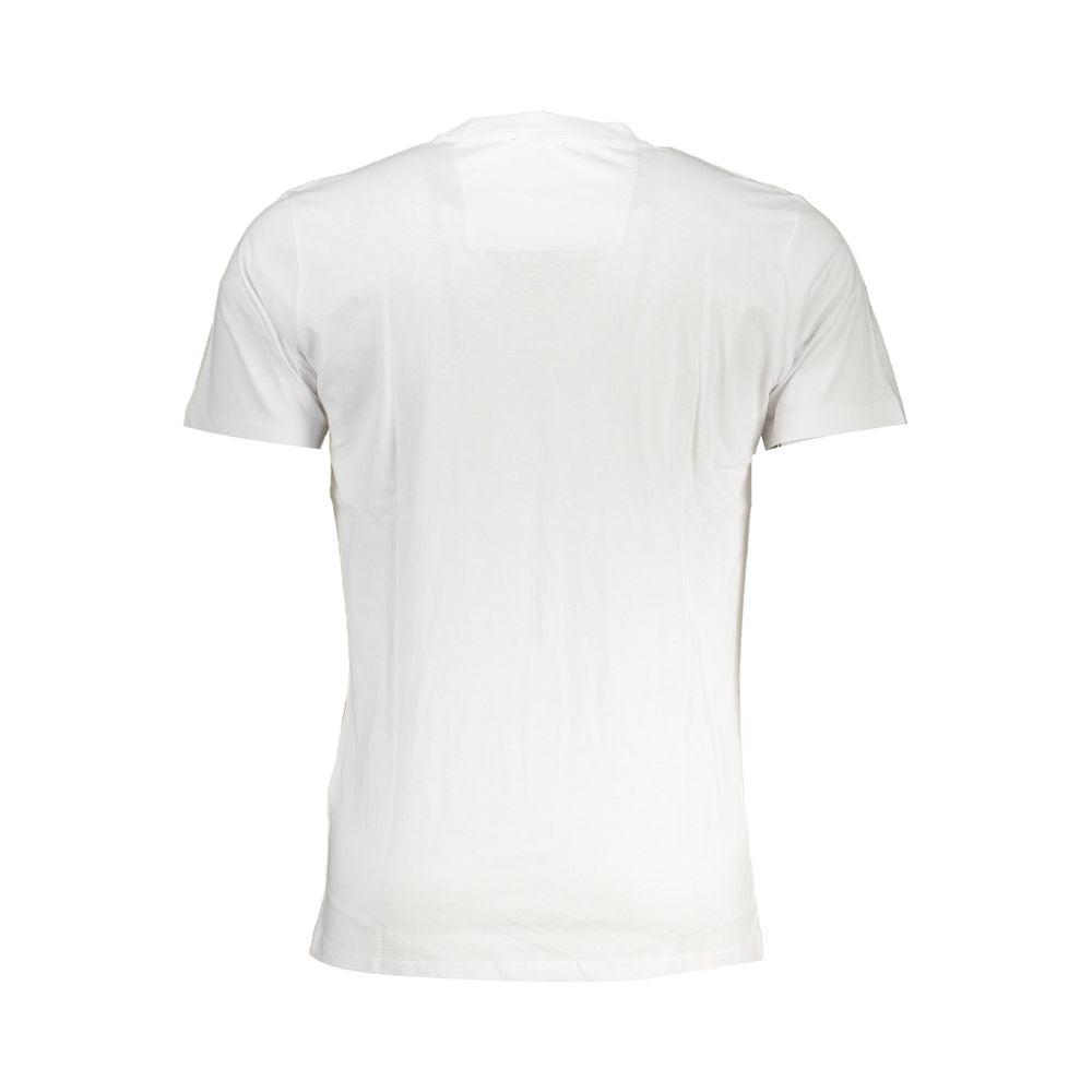 Cavalli Class White Cotton T-Shirt -   -  Cavalli Class.