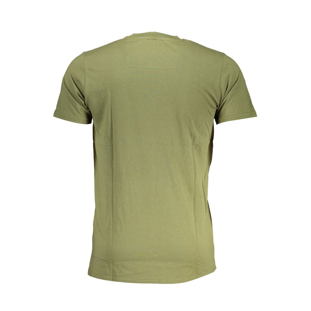 Cavalli Class Green Cotton T-Shirt -   -  Cavalli Class.