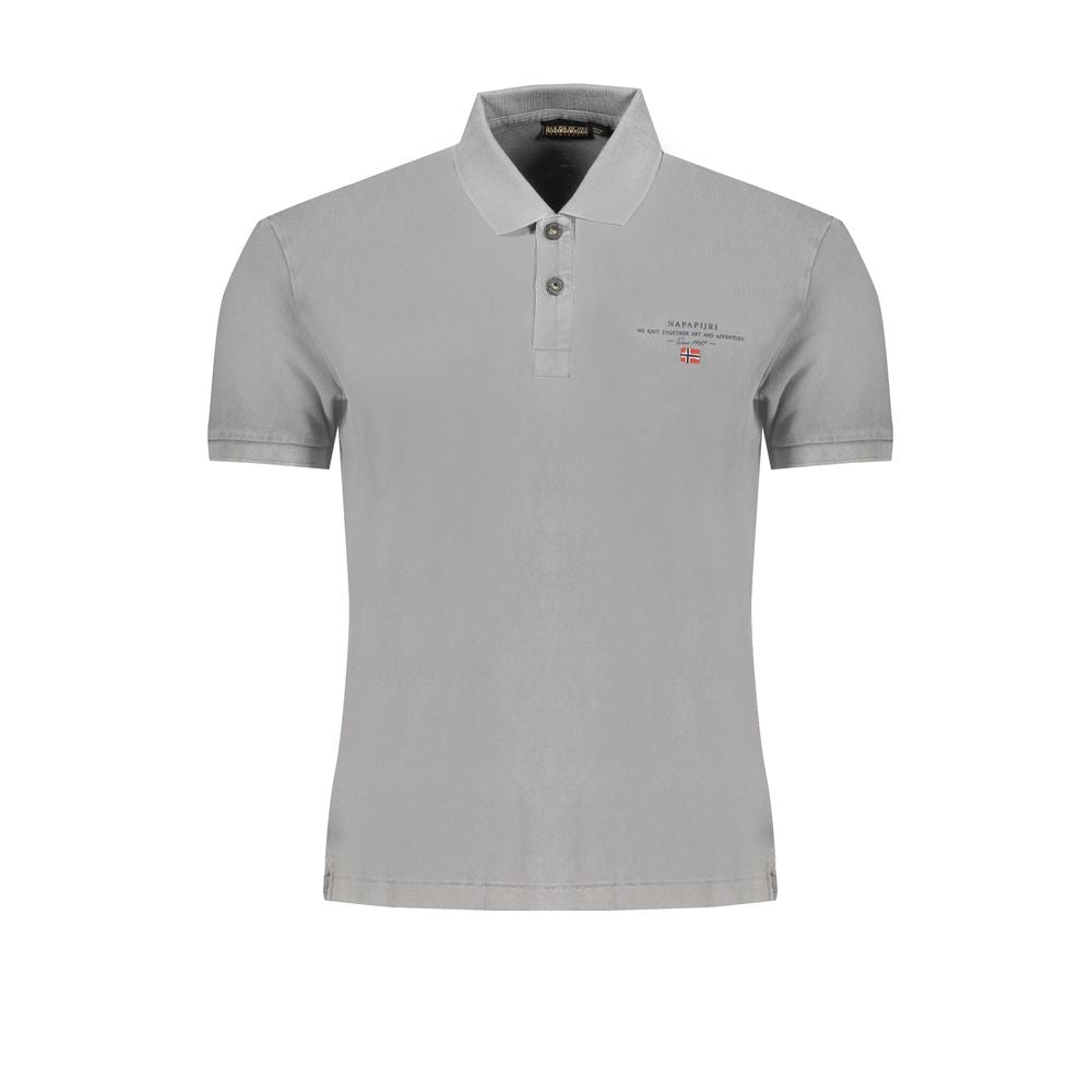 Napapijri Brown Cotton Men Polo Shirt -   -  Napapijri.