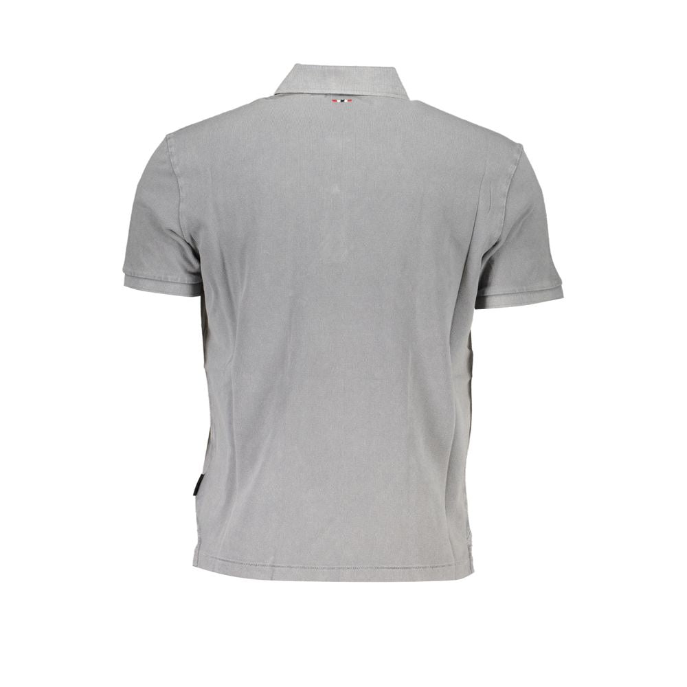 Napapijri Brown Cotton Men Polo Shirt -   -  Napapijri.
