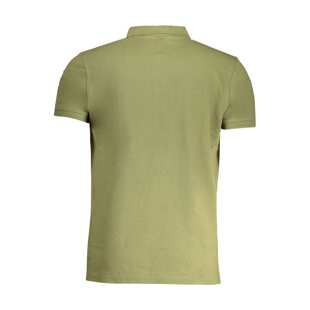 Cavalli Class Green Cotton Polo Shirt -   -  Cavalli Class.