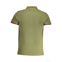 Cavalli Class Green Cotton Polo Shirt -   -  Cavalli Class.