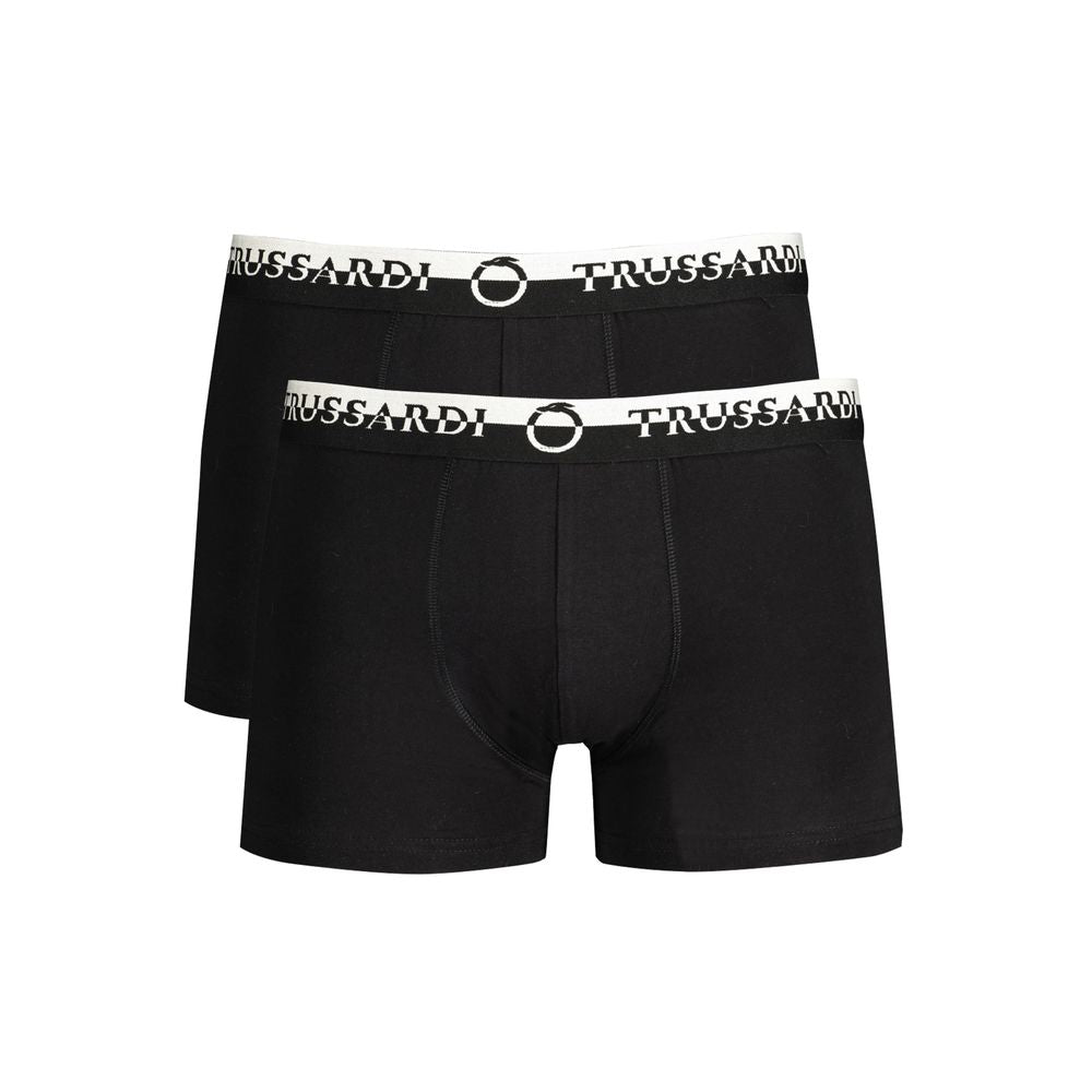 Trussardi Black Cotton Underwear -   -  Trussardi.