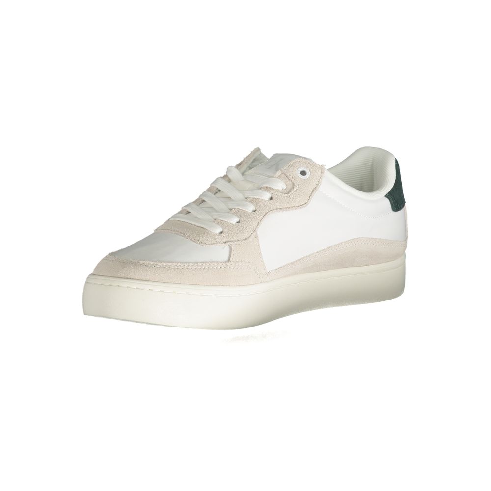 Calvin Klein White Leather Men Sneaker -   -  Calvin Klein.