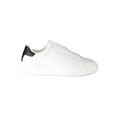 Tommy Hilfiger White Leather Men Sneaker -   -  Tommy Hilfiger.