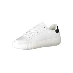 Tommy Hilfiger White Leather Men Sneaker -   -  Tommy Hilfiger.