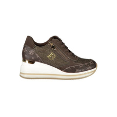 Laura Biagiotti Brown Polyester Women Sneaker -   -  Laura Biagiotti.