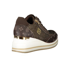 Laura Biagiotti Brown Polyester Women Sneaker -   -  Laura Biagiotti.