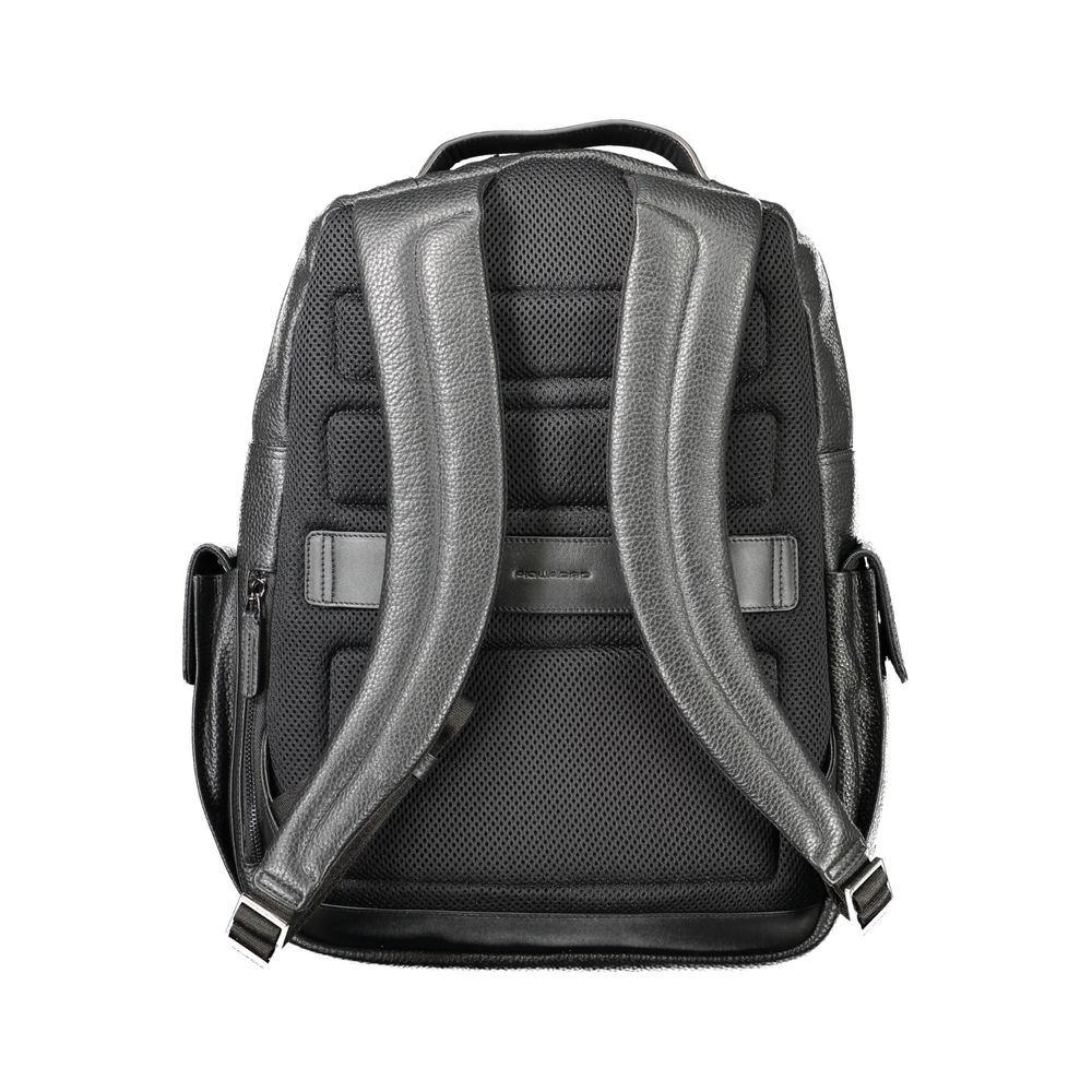 Piquadro Black Leather Men Backpack -   -  Piquadro.