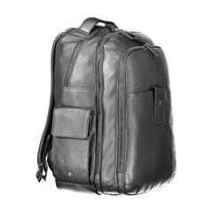 Piquadro Black Leather Men Backpack -   -  Piquadro.