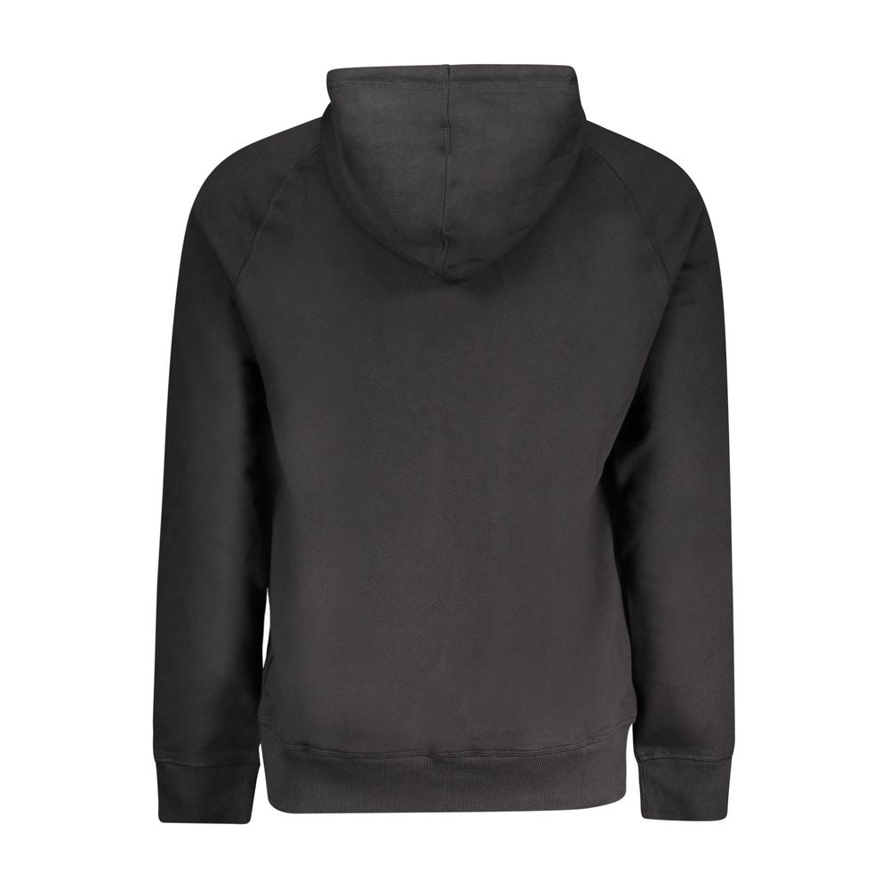 Timberland Black Cotton Mens Sweater with Central Pockets and Zip -   -  Timberland.