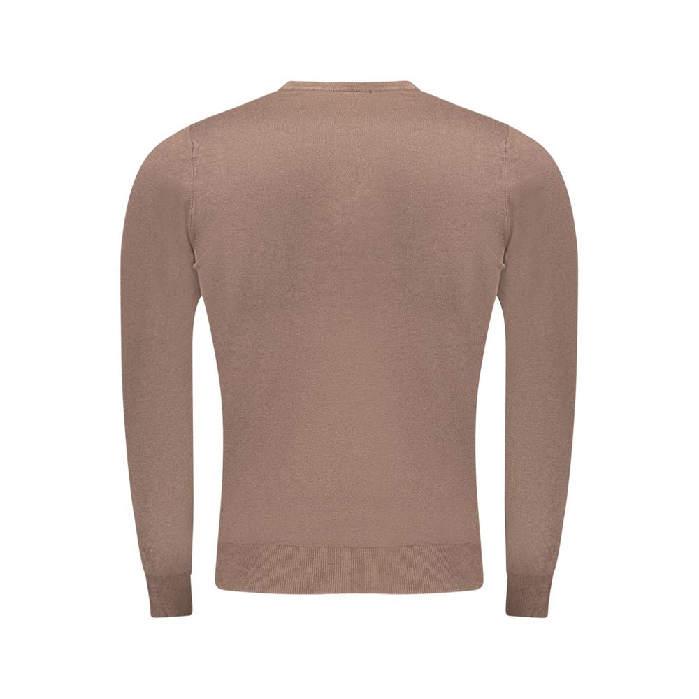 Cavalli Class Brown Viscose Men Sweater -   -  Cavalli Class.