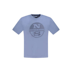 North Sails Blue Cotton Men T-Shirt -   -  North Sails.