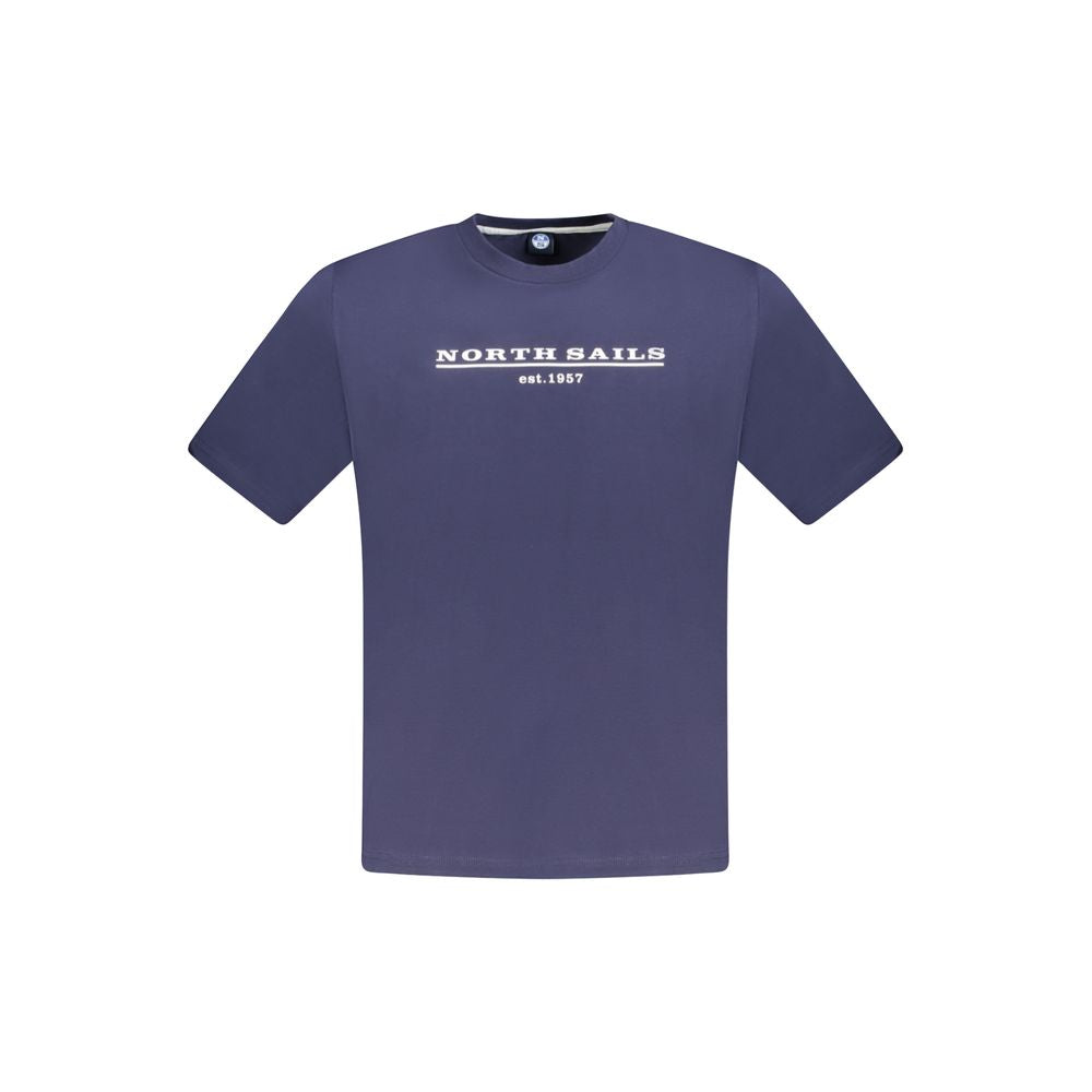 North Sails Blue Cotton Men T-Shirt -   -  North Sails.