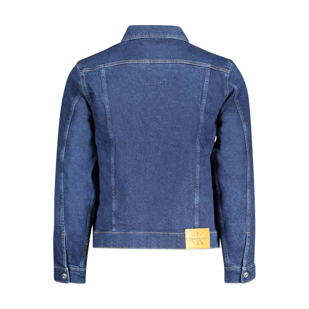 Calvin Klein Blue Cotton Men Jacket -   -  Calvin Klein.