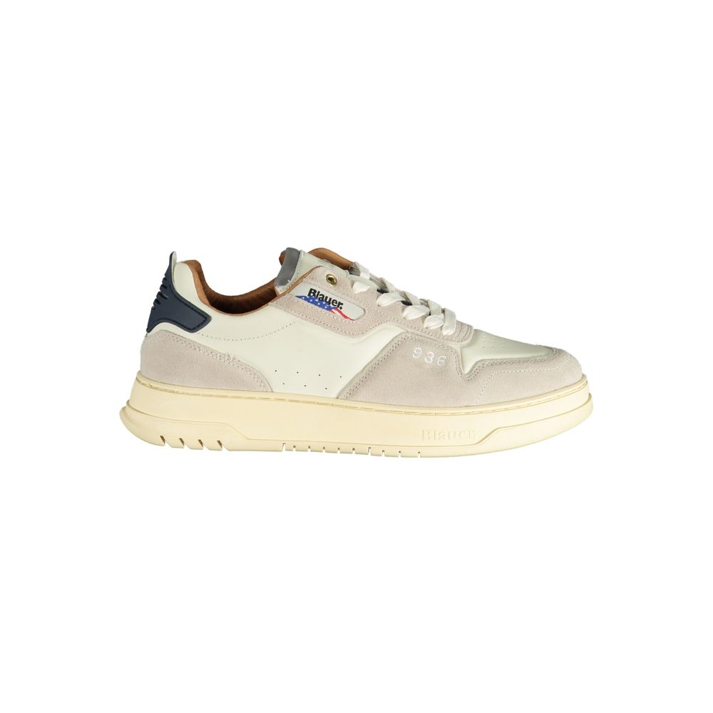 Blauer White Polyethylene Men Sneaker -   -  Blauer.
