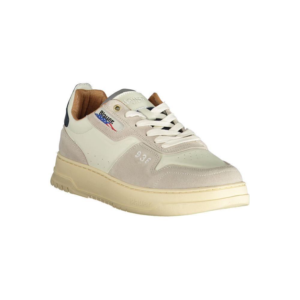 Blauer White Polyethylene Men Sneaker -   -  Blauer.