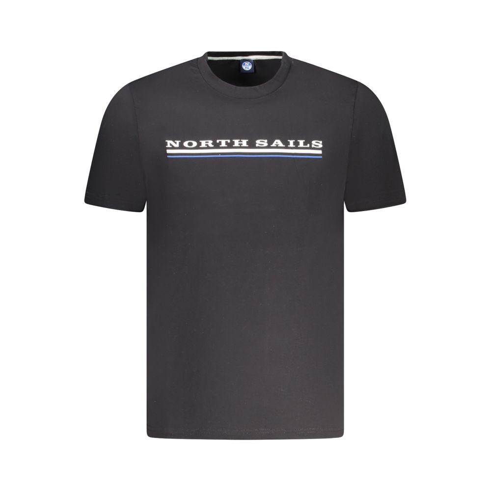 North Sails Black Cotton Men T-Shirt -   -  North Sails.