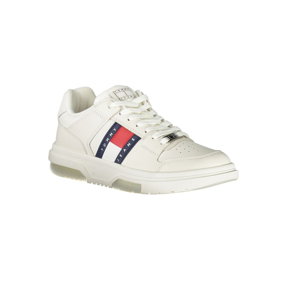 Tommy Hilfiger White Leather Women Sneaker -   -  Tommy Hilfiger.