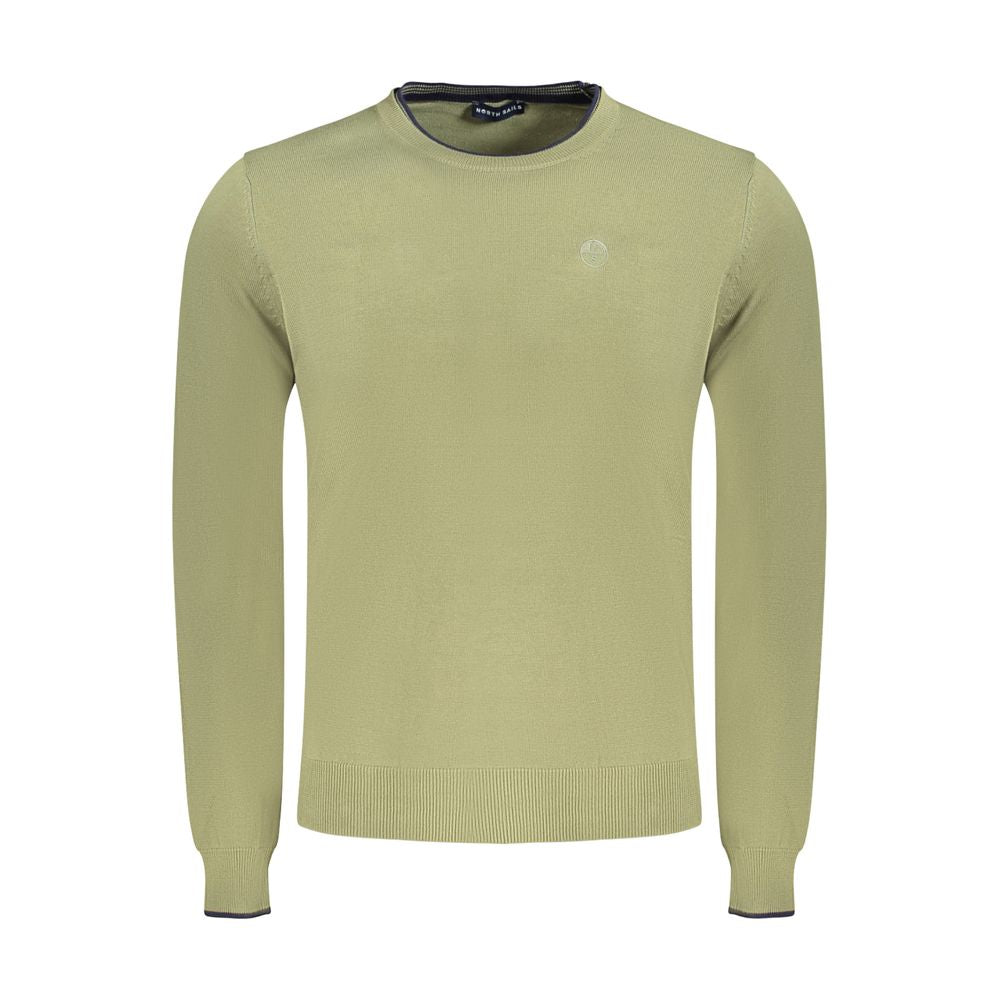 North Sails Green Cotton Men Sweater -   -  North Sails.