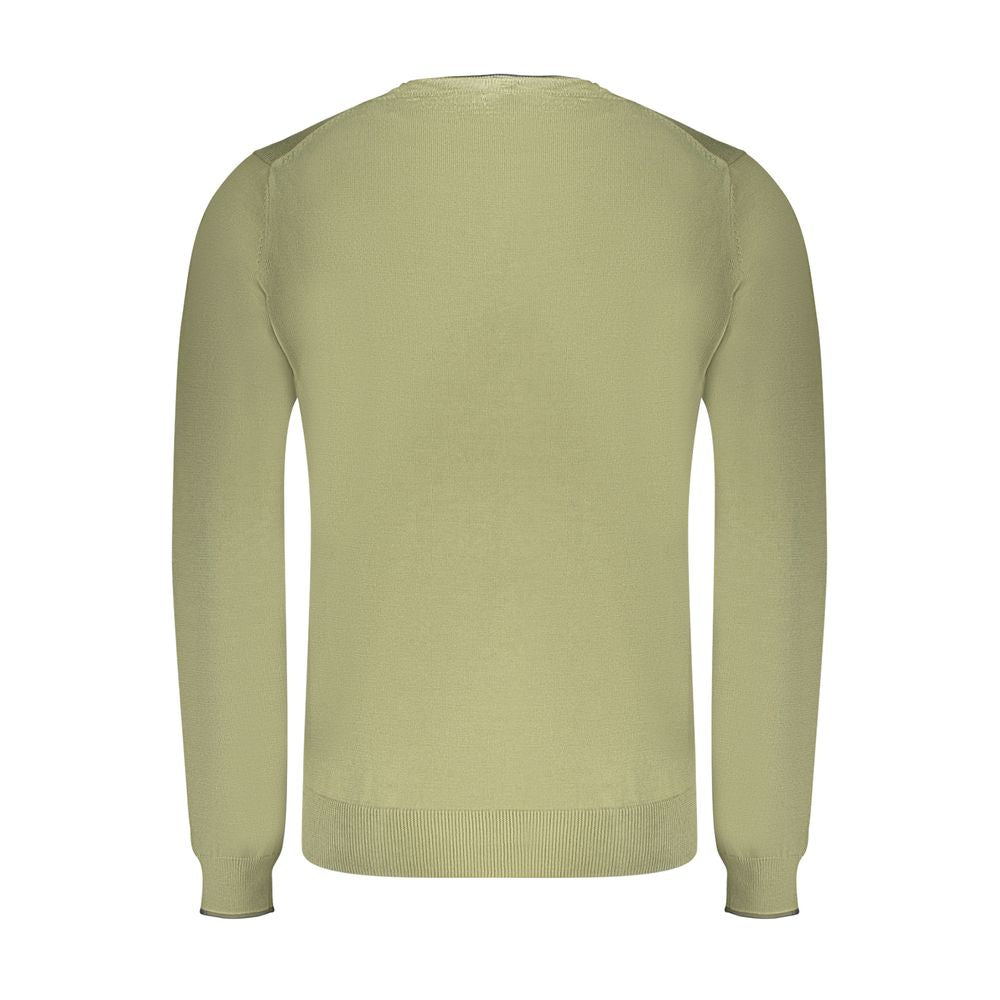 North Sails Green Cotton Men Sweater -   -  North Sails.