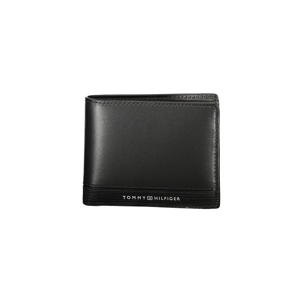 Tommy Hilfiger Black Leather Men Wallet -   -  Tommy Hilfiger.