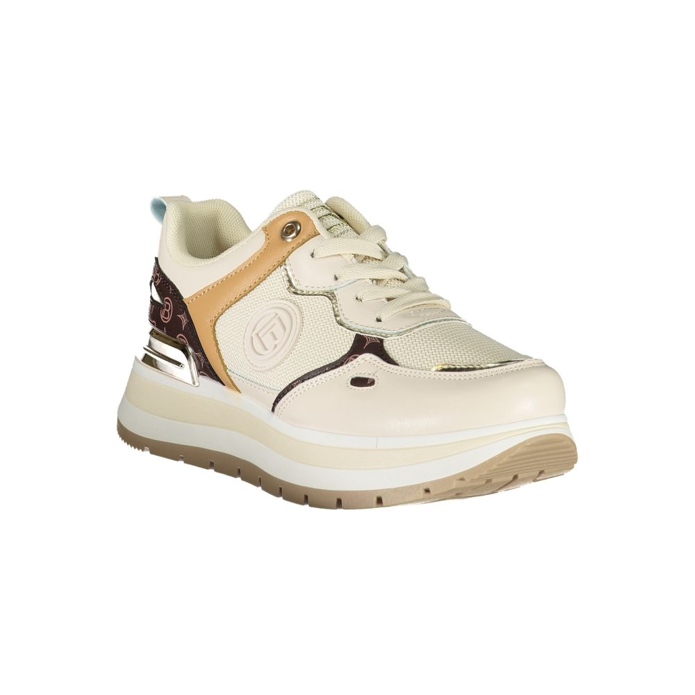 Laura Biagiotti Beige Polyester Women Sneaker -   -  Laura Biagiotti.