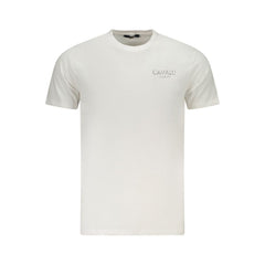 Cavalli Class White Cotton Men's T-Shirt -   -  Cavalli Class.