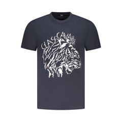 Cavalli Class Blue Cotton Men T-Shirt -   -  Cavalli Class.