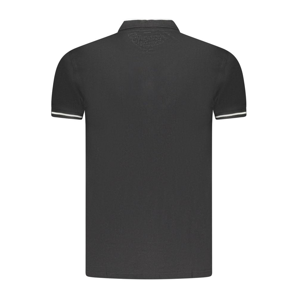 Cavalli Class Black Cotton Men Polo Shirt -   -  Cavalli Class.
