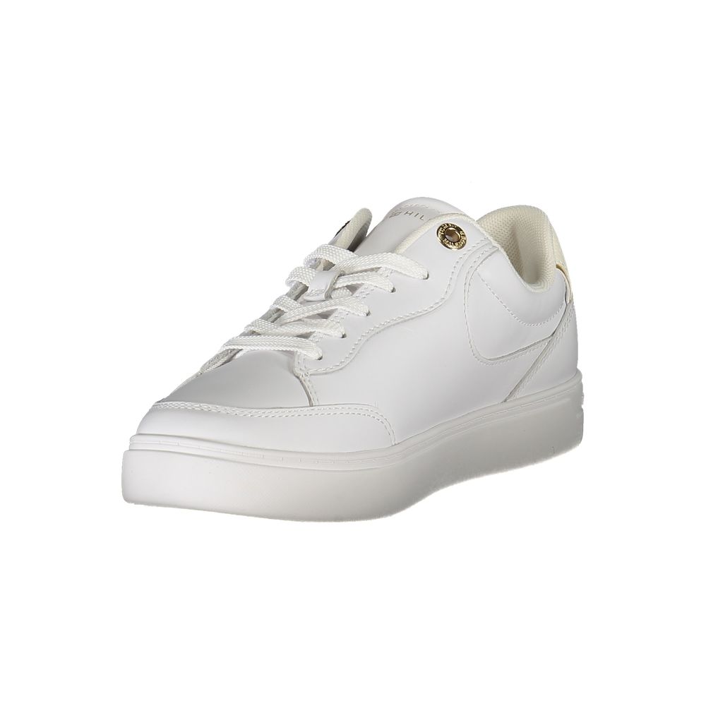 Tommy Hilfiger White Leather Women Sneaker -   -  Tommy Hilfiger.