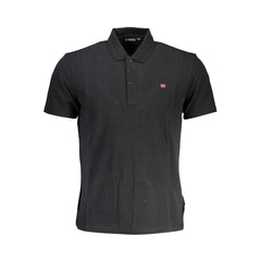 Napapijri Black Cotton Men Polo Shirt -   -  Napapijri.