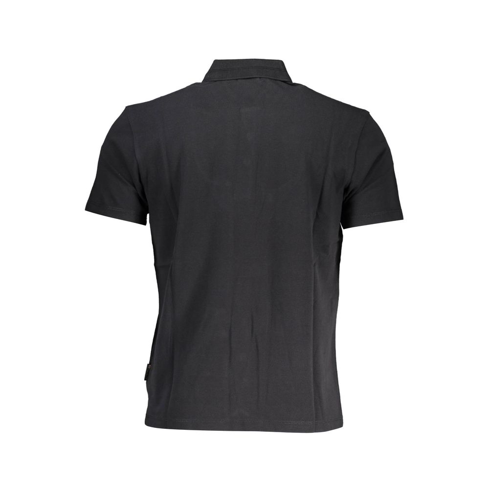 Napapijri Black Cotton Men Polo Shirt -   -  Napapijri.
