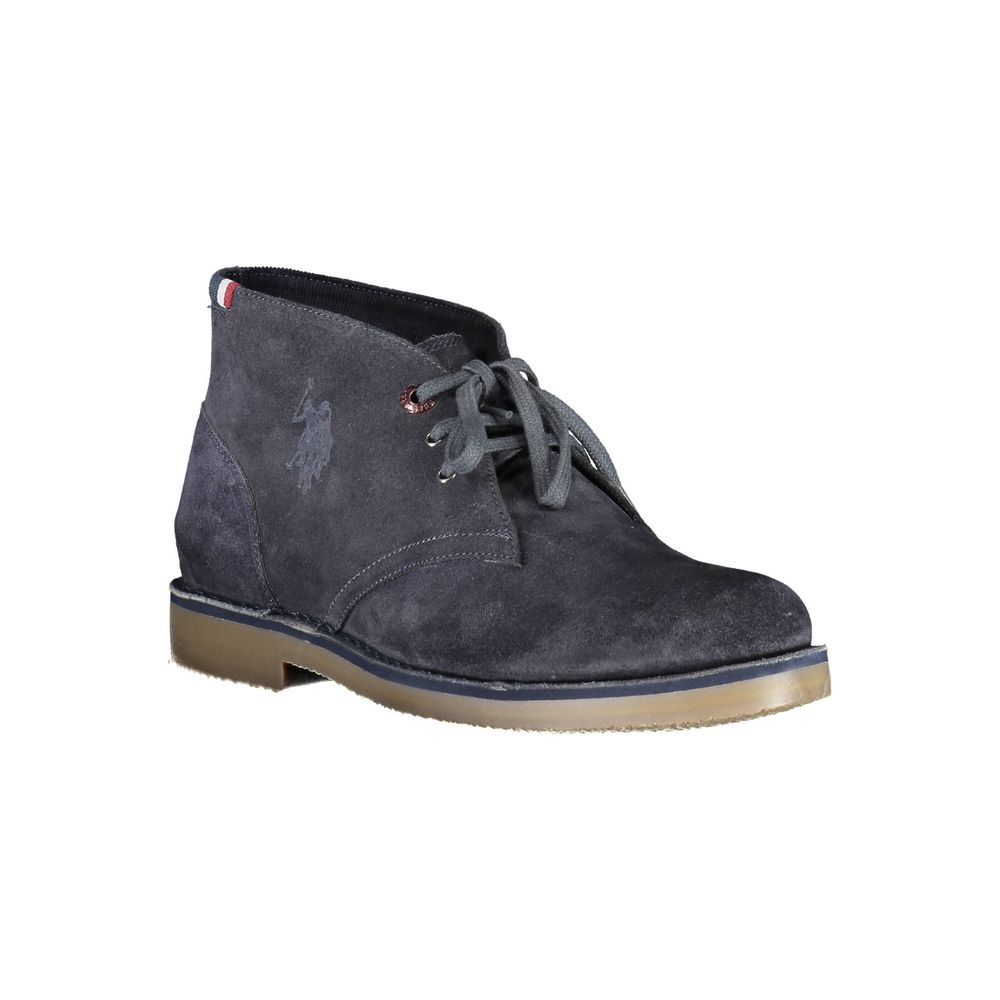 U.S. POLO ASSN. Blue Leather Mens Ankle Boot -   -  U.S. POLO ASSN..