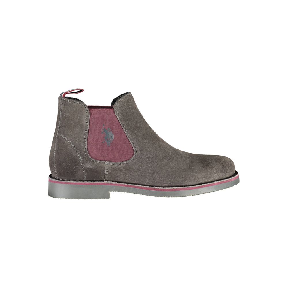 U.S. POLO ASSN. Brown Leather Men Boot -   -  U.S. POLO ASSN..