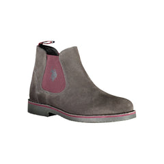 U.S. POLO ASSN. Brown Leather Men Boot -   -  U.S. POLO ASSN..