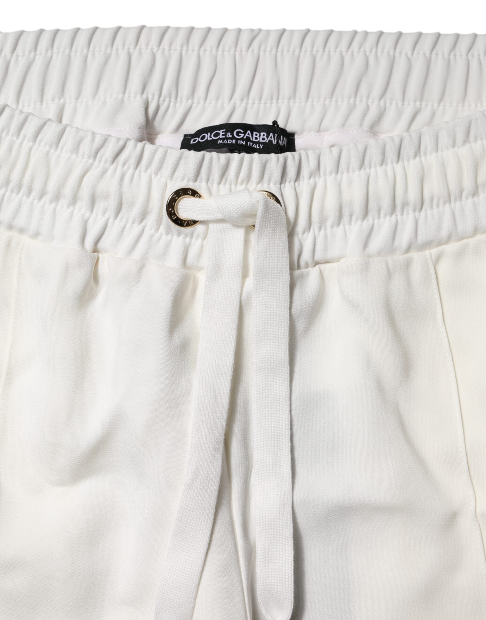 Dolce & Gabbana White Jogger Sweatpants Pants -   -  Dolce & Gabbana.